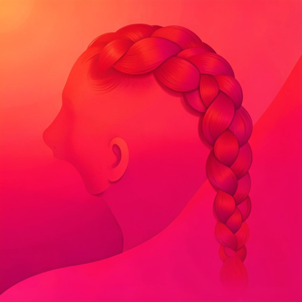 Soft abstract gradient in warm cream and dusty rose with a calm, soothing mood